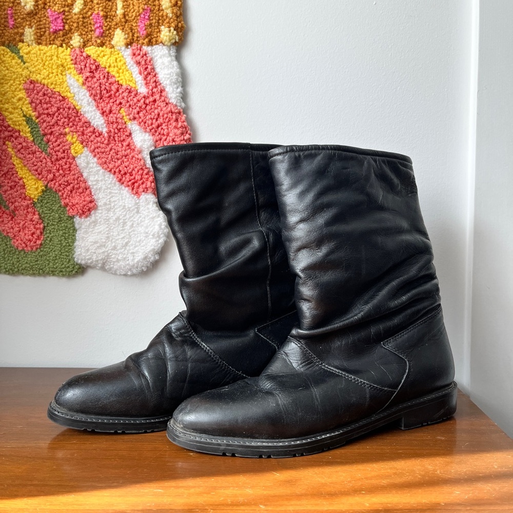 Vintage Barbo Leather Winter Boots, Made in Canada - Modern Women’s size 7.5